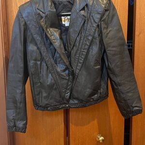 Vintage Black Leather Jacket